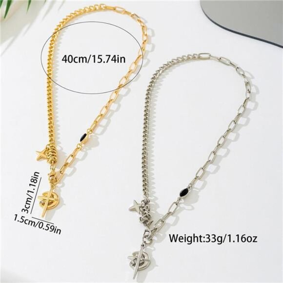 18K Gold-Plated Cross Pendant Necklace - Picture 4 of 7